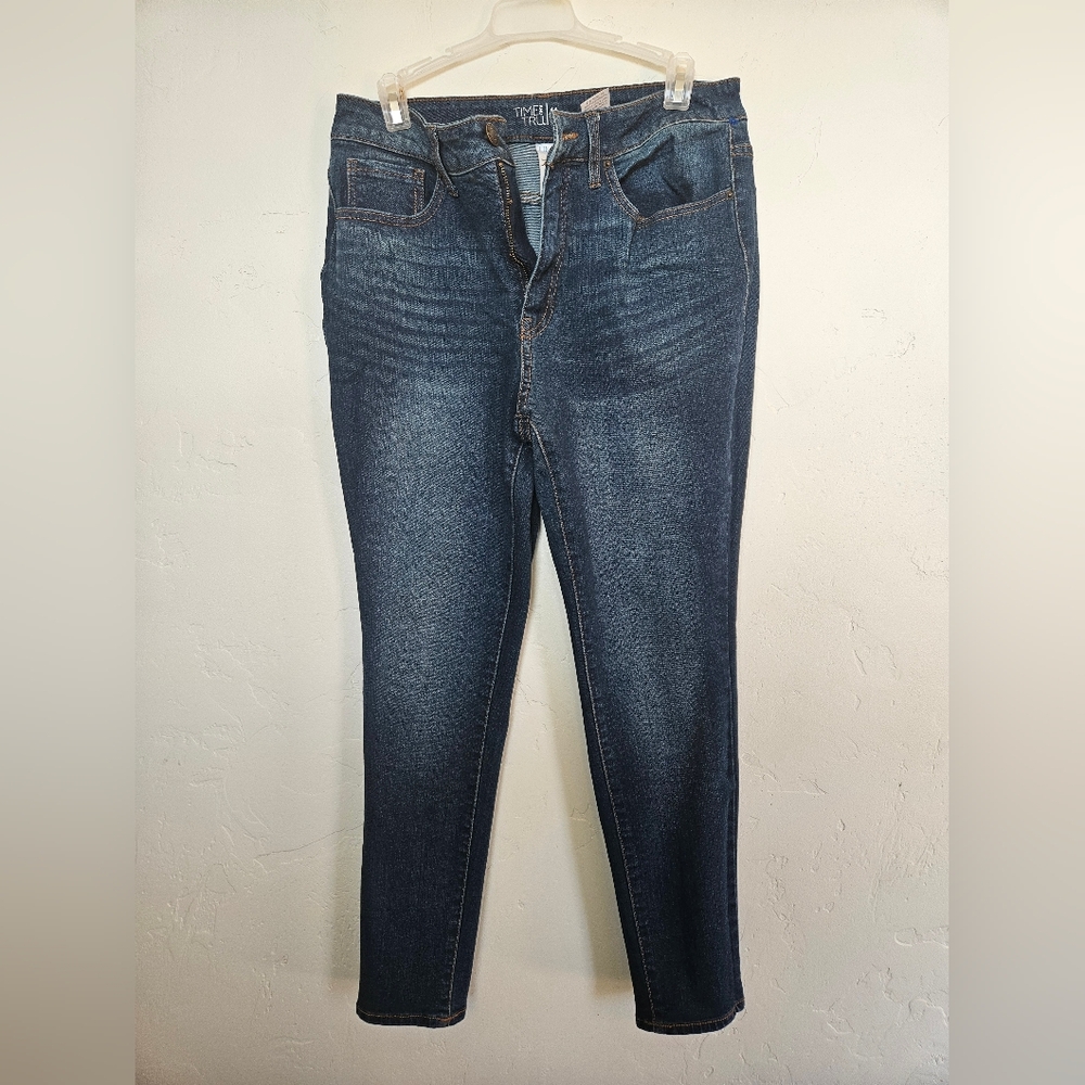 Time and Tru Women's Deep Indigo Skinny Jeans